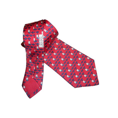 hermes tie boat print|Hermes silk ties.